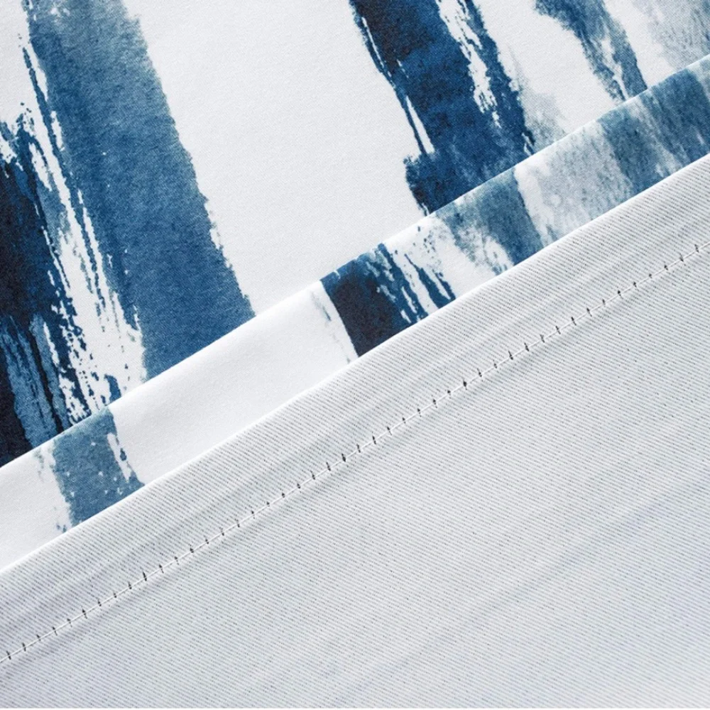 Luxury Home | Elegant Blueberry Watercolor Brush Strokes Print Window Valence